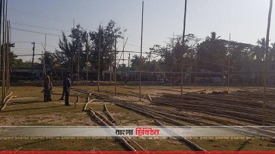 টেকনাফে ইয়াবা কারবারিদের আত্মসমর্পণে মঞ্চ তৈরির কাজ চলছে