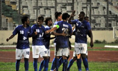 বসুন্ধরা কিংসের গোল উদযাপন