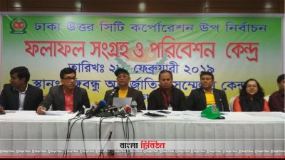 ঢাকা উত্তর সিটির উপনির্বাচনের চূড়ান্ত ফল ঘোষণা করা হয়