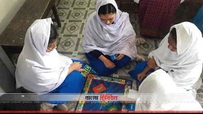 যৌন ও প্রজনন স্বাস্থ্যশিক্ষার উপকরণ বিশেষভাবে তৈরি লুডু  