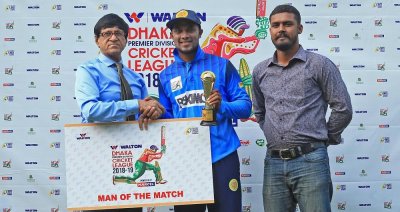 আবাহনীকে জিতিয়ে ম্যাচসেরা সাব্বির রহমান