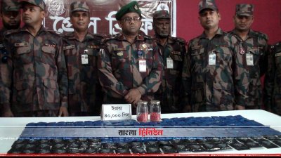 ৪০ হাজার পিস ইয়াবা উদ্ধার করেছে বিজিবি