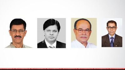 দেওয়ান মো. সালাউদ্দিন, খন্দকার আবু আশফাক, কাজী মনিরুজ্জামান ও অধ্যাপক মামুন মাহমুদ