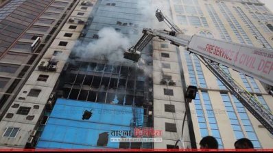 বনানীর এফ আর টাওয়ারে আগুন