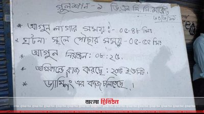 ডিএনসিসি কাঁচাবাজারে আগুন
