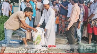 জব্দ করা জাটকা এতিমখানা ও গরিবদের মধ্যে বিতরণ