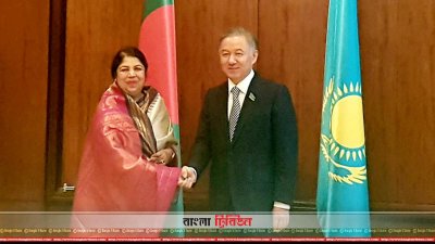 স্পিকারের সঙ্গে কাজাখস্তান মজলিস অব পার্লামেন্টের চেয়ারম্যান নূরলান নিগামাতুলিনের সঙ্গে সৌজন্য সাক্ষাৎ