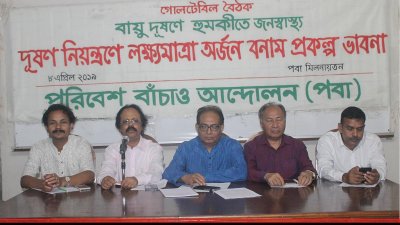 বায়ুদূষণে হুমকিতে জনস্বাস্থ্য, দূষণ নিয়ন্ত্রণে লক্ষ্যমাত্রা অর্জন বনাম প্রকল্প ভাবনা&rsquo; শীর্ষক গোলটেবিল বৈঠক