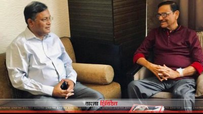 ওবায়দুল কাদেরের সঙ্গে সাক্ষাৎ করেন তথ্যমন্ত্রী হাছান মাহমুদ