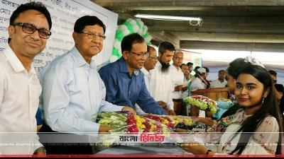 ডিকেএমসি হাসপাতালের উদ্বোধনী অনুষ্ঠানে গোলাম দস্তগীর গাজী (ছবি&ndash; প্রতিনিধি)