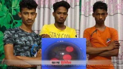 ককটেলসহ আটক তিন তরুণ