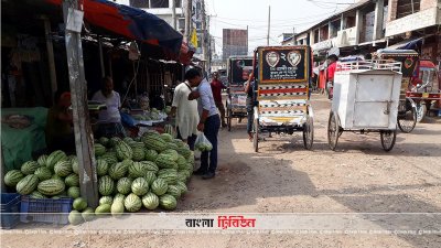 তীব্র গরমে রাস্তাঘাট জনশূন্য