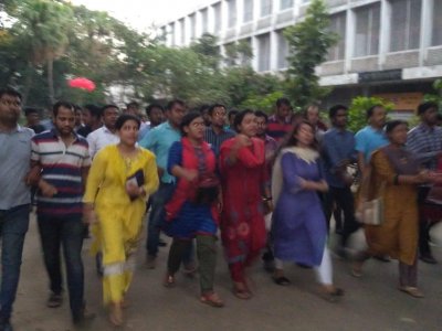 ছাত্রলীগের পদবঞ্চিতদের বিক্ষোভ