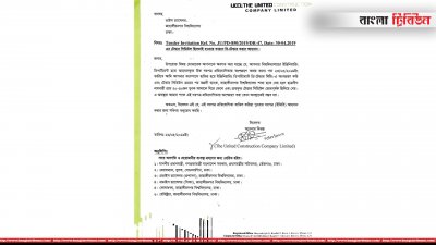 পুনরায় টেন্ডার দেওয়ার আবেদনপত্র