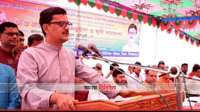 বক্তব্য রাখছেন খালিদ মাহমুদ (ছবি&ndash; প্রতিনিধি)