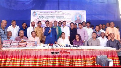বক্তব্য রাখছেন তোফায়েল আহমেদ (ছবি&ndash; প্রতিনিধি)