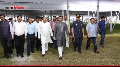 জাতীয় ঈদগাহ ময়দান পরিদর্শনে মেয়র সাঈদ খোকন