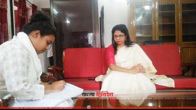 কৃষি শুমারির তথ্য দিচ্ছেন নীলফামারী জেলা প্রশাসক