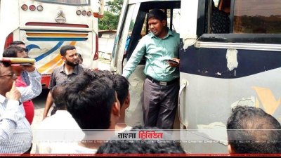 নোয়াখালীতে বাসে অতিরিক্ত ভাড়া আদায় রোধে অভিযান