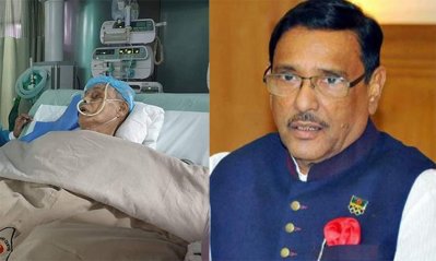হাসপাতালে চিকিৎসাধীন এরশাদকে দেখতে যান ওবায়দুল কাদের
