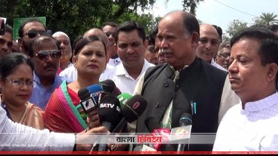 চাঁপাইনবাবগঞ্জে রেলমন্ত্রী নূরুল ইসলাম সুজন