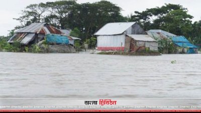 ভোলার ঢালচরের ৮ গ্রাম প্লাবিত, পানিবন্দি কয়েক হাজার মানুষ