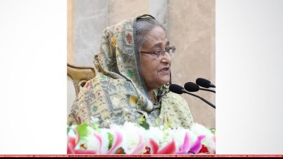 ডিসি সম্মেলনে প্রধানমন্ত্রী শেখ হাসিনা (ছবি: ফোকাস বাংলা)