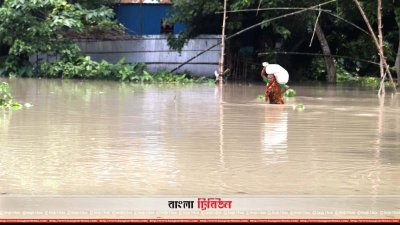 নিরাপদ আশ্রয়ের খোঁজে এক বৃদ্ধা