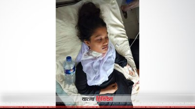 হাসপাতালে চিকিৎসাধীন সুমাইয়া আক্তার জান্নাত