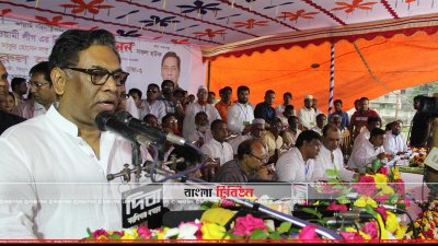 বক্তব্য রাখছেন নসরুল হামিদ (ছবি&ndash; প্রতিনিধি)