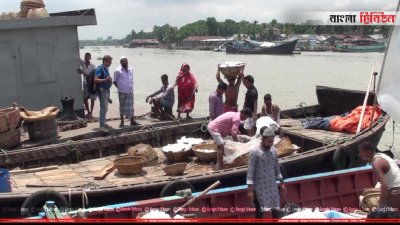 চাঁদপুরের মাছঘাটে আসা ইলিশের ট্রলার