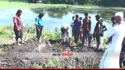 পুনঃময়না তদন্তের জন্য লামিয়ার লাশ কবর থেকে উত্তোলন করা হচ্ছে