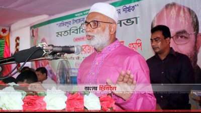 বক্তব্য রাখছেন গণপূর্তমন্ত্রী (ছবি&ndash; প্রতিনিধি)