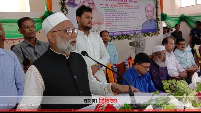 পিরোজপুরে গৃহায়ণ ও গণপূর্তমন্ত্রী অ্যাড শ ম রেজাউল করিম