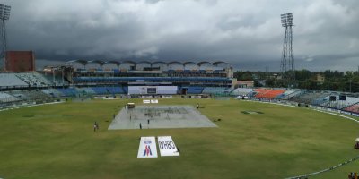 জহুর আহমেদ চৌধুরী স্টেডিয়ামের বর্তমান অবস্থা। ছবি-রবিউল ইসলাম। 