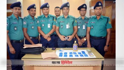 পুলিশের অভিযানে উদ্ধার মাদকদ্রব্য 