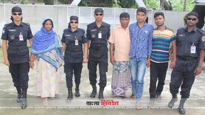 রংপুরের গাঁজা ও ফেনসিডিলসহ চার মাদক ব্যবসায়ী গ্রেফতার