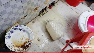 সুলতান&rsquo;স ডাইন রেস্তোরাঁর ভেতরে অপরিচ্ছন্ন পরিবেশ