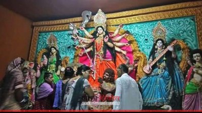 ভোলায় পূজামণ্ডপ