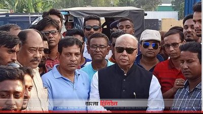 সিরাজগঞ্জে স্থানীয় নেতাকর্মীদের সঙ্গে মোহাম্মদ নাসিম