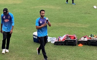 অনুশীলনে সাকিব