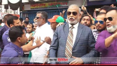 তৈমুর আলম খন্দকারসহ অন্য নেতারা পুলিশি বাধার শিকার