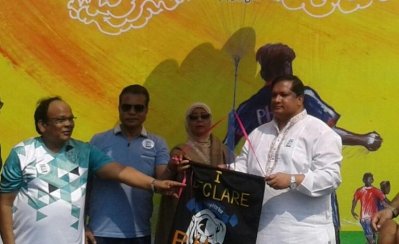 গাজীপুরে আন্তঃস্কুল ফুটবল টুর্নামেন্টের উদ্বোধনে ক্রীড়া প্রতিমন্ত্রী জাহিদ আহসান রাসেল