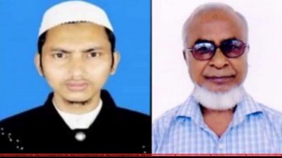 সাজাপ্রাপ্ত শিক্ষক আক্কাস আলী ও তদন্ত দলের প্রধান আব্দুর রহিম খান (ছবি– সংগৃহীত)