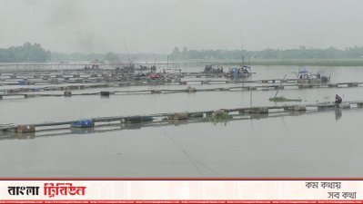 বামুনজি বিলে ড্রেজার দিয়ে বালু উত্তোলন, হুমকির মুখে ১০ গ্রাম