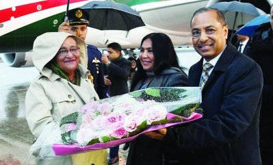 মাদ্রিদের টরেজন বিমানবন্দরে প্রধানমন্ত্রী