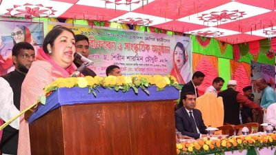 রংপুরের পীরগঞ্জে একটি অনুষ্ঠানে স্পিকার শিরিন শারমিন চৌধুরী
