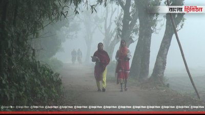 শৈত্যপ্রবাহ আর ঘনকুয়াশা ঘর থেকে লোকজন বের হচ্ছেন
