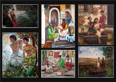চারুকলায় শিল্পী তাহসিনা হাফেজের একক তৈলচিত্র প্রদর্শনী