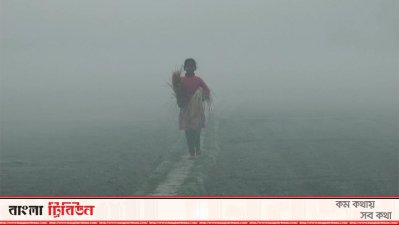 শীতে বিপর্যস্ত জনজীবন, ছবি দিনাজপুরের